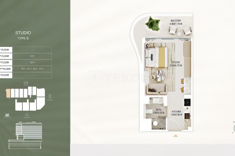 Apartment sa Al Satwa, Dubai, UAE 1 silid, 38 sq.m. № 730779 - larawan 28