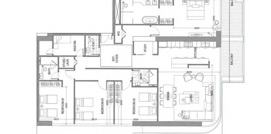 Apartment i Al Wasl, Dubai, UAE 4 soveværelser, 244.33 kvm № 718374