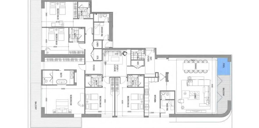 Al Wasl, Dubai, BAE’de daire 5 yatak odası, 373.47 m&sup2; No 718375