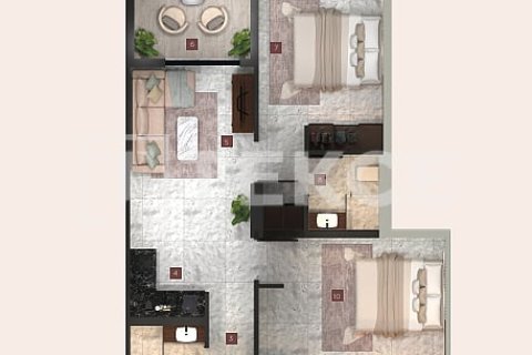 Apartman u Dubai, UAE 2 spavaćih soba, 76 m2 Br. 714577 - fotografija 13