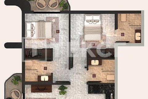 Apartman u Dubai, UAE 2 spavaćih soba, 76 m2 Br. 714577 - fotografija 12