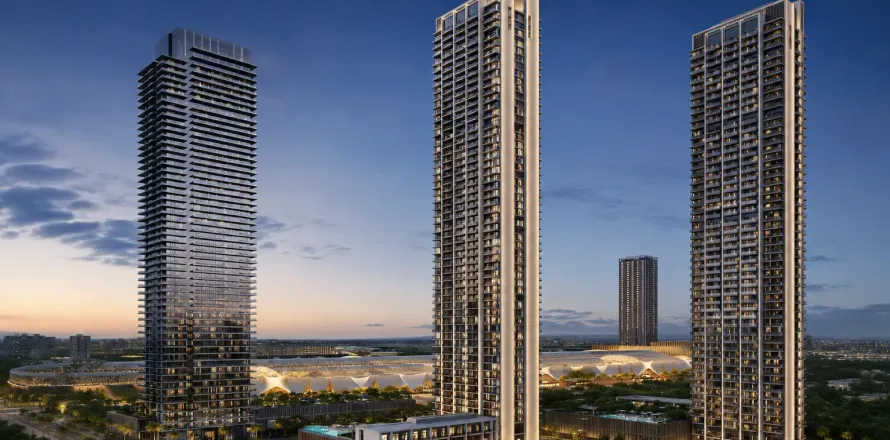Apartmen di Dubai Creek Harbour (The Lagoons), UAE 1 bilik tidur № 740873