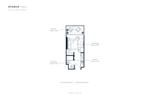Huoneisto AZIZI VENICE Dubai South (Dubai World Central), Arabiemiraatit 37 m2 № 728663 - kuva 23