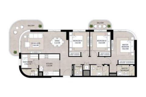 Apartment til salg i Town Square, Dubai, UAE 1 soveværelse, 61 kvm № 728661 - foto 12