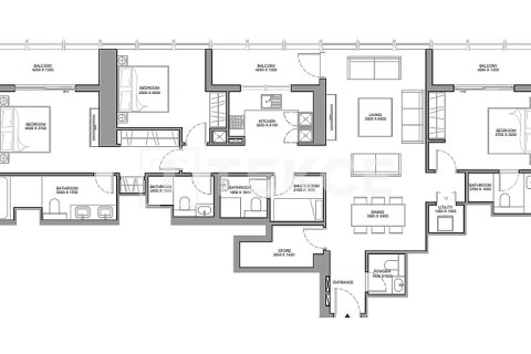 Apartman u Dubai, UAE 4 spavaćih soba, 227 m2 Br. 679603 - fotografija 16