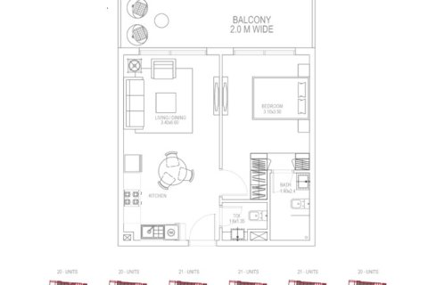 Apartman u PETALZ u Al Warsan, Dubai, UAE 1 soba, 37 m2 Br. 728637 - fotografija 9