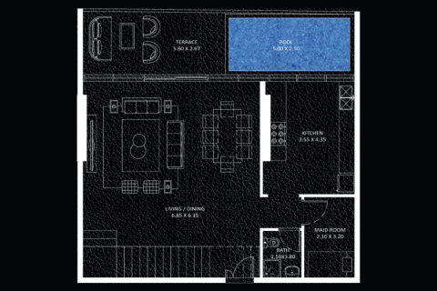 Apartament de vânzare în Jumeirah Lake Towers, Dubai, EAU 1 dormitor, 37 mp.  №732775 - poză 7