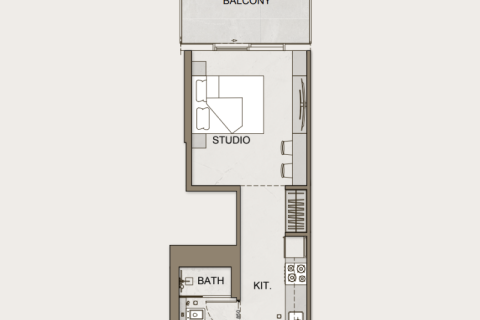 Wohnung zum Verkauf in Business Bay, Dubai, VAE 1 Zimmer, 37 m2 Nr. 732771 - Foto 5