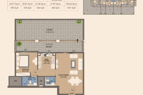 Apartment in Al Satwa, Dubai, UAE 1 room, 44 sq.m. № 728421 - photo 14