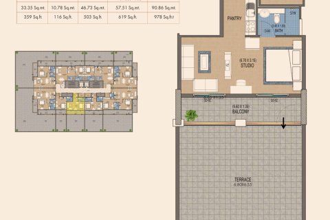 Apartment in Al Satwa, Dubai, UAE 1 room, 44 sq.m. № 728421 - photo 13