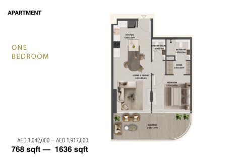 Apartament de vânzare în Majan, Dubai, EAU 1 cameră, 41 mp.  №728437 - poză 17