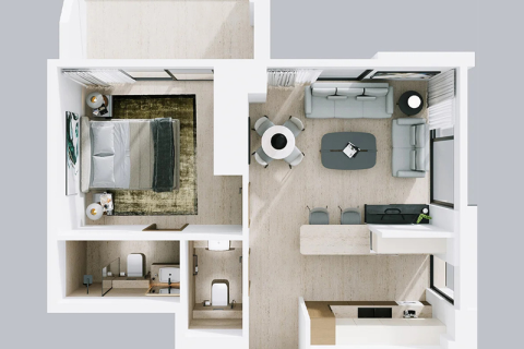 Купити квартиру в Jumeirah Village Triangle, Дубай, ОАЕ 1 кімната, 35м2, № 732710 - фото 5