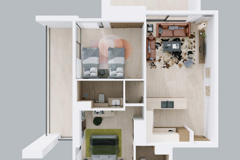 Купити квартиру в Jumeirah Village Triangle, Дубай, ОАЕ 1 кімната, 35м2, № 732710 - фото 2