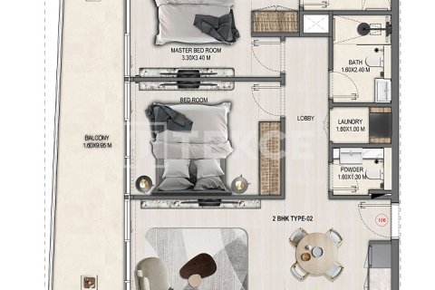 Пәтер Дубай, БАӘ-да 2 жатын бөлмелер, 95 м² № 709141 - фото 27