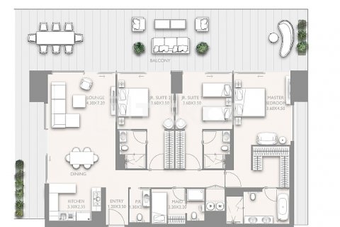 Appartamento in vendita a Dubai, EAU 3 camere da letto, 246 mq. № 634063 - foto 30