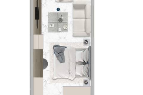 Apartman u Franck Muller Vanguard u Dubai Marina, UAE 1 soba, 43 m2 Br. 704861 - fotografija 19