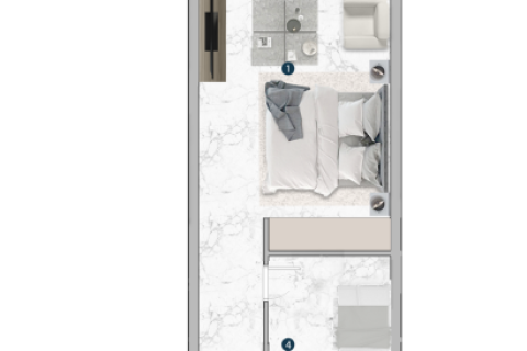 Apartman u Franck Muller Vanguard u Dubai Marina, UAE 1 soba, 43 m2 Br. 704861 - fotografija 20