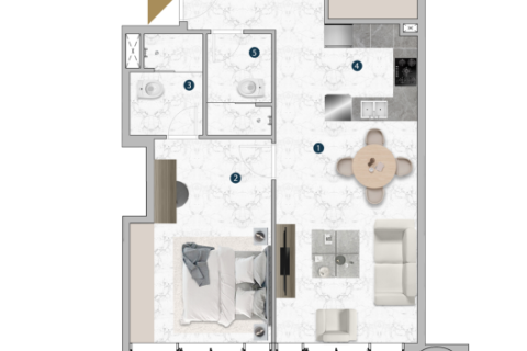 Apartman u Franck Muller Vanguard u Dubai Marina, UAE 1 soba, 43 m2 Br. 704861 - fotografija 22