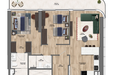 Apartment til salg i Motor City, Dubai, UAE 1 værelse, 32 kvm № 732828 - foto 6