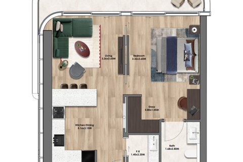 Apartment til salg i Motor City, Dubai, UAE 1 værelse, 32 kvm № 732828 - foto 5