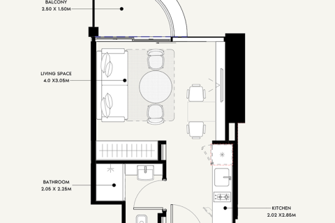 Apartman u City of Arabia, Dubai, UAE 1 soba, 30 m2 Br. 732832 - fotografija 26