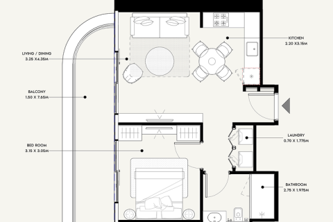 Apartman u City of Arabia, Dubai, UAE 1 soba, 30 m2 Br. 732832 - fotografija 27