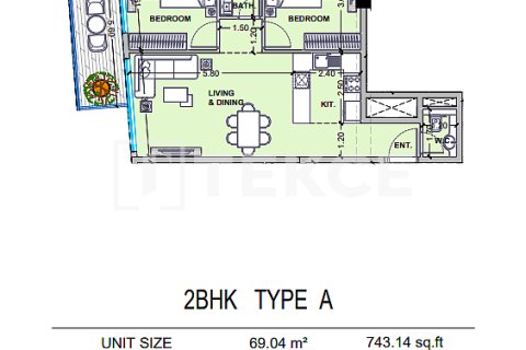 Apartamento para venda em Dubai Land, Dubai, EAU 2 quartos, 79 m2 № 709382 - foto 16