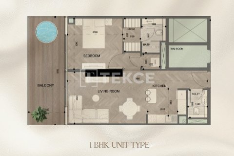 Wohnung zum Verkauf in Dubai Land, Dubai, VAE 2 Schlafzimmer, 132 m2 Nr. 662519 - Foto 14