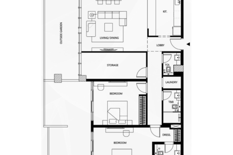 Byt v Jumeirah Village Circle, Dubai, SAE 1 pokoj, 44 m² Č.: 732485 - fotografie 7
