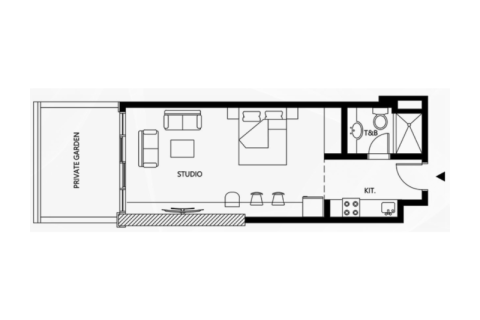 Byt v Jumeirah Village Circle, Dubai, SAE 1 pokoj, 44 m² Č.: 732485 - fotografie 5