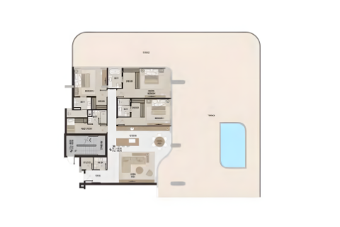 Lägenhet till försäljning i Palm Jumeirah, Dubai, UAE 2 sovrum, 329 kvm Nr. 704524 - fotografi 12