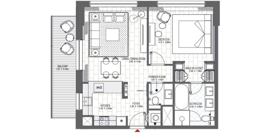 Muwaileh Commercial, Sharjah, BAE’de daire 1 yatak odası, 81 m&sup2; No 706271
