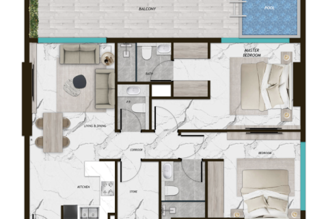 Apartament na sprzedaż w Dubai Land, Dubai, ZEA 1 pokój, nr 732447 - zdjęcie 7