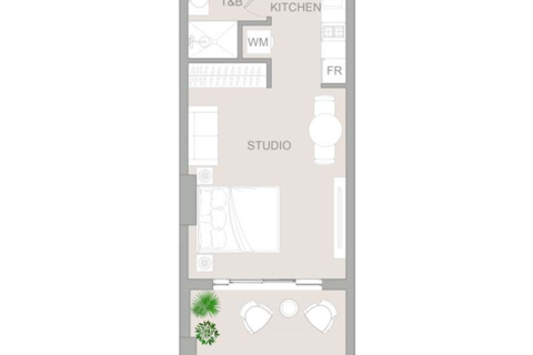Apartmen di Dubai Land, UAE 1 bilik, 43 meter persegi № 732450 - foto 3
