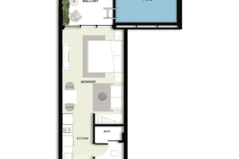 Apartman u gradu Dubai Land, UAE 1 soba Br. 732446 - Slika 4