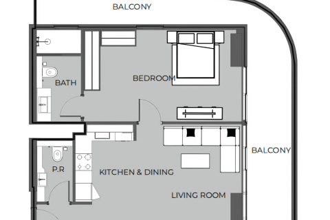 Apartment in Dubai Land, UAE 1 room, 41 sq.m. № 732449 - photo 15