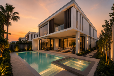 Tilal Al Ghaf, Dubai, UAE의 빌라 침실 5개, 527.69제곱미터 번호 751115