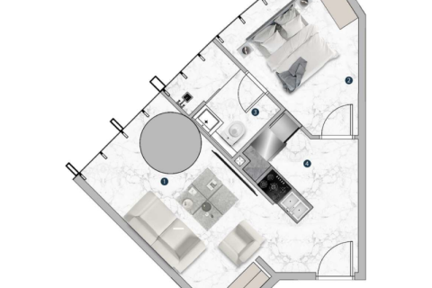 Apartamento en venta en Dubai Marina, Dubai, EAU 1 habitación, 61 m2 № 690163 - foto 5