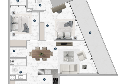 Apartamento en venta en Dubai Marina, Dubai, EAU 1 habitación, 61 m2 № 690163 - foto 6
