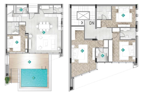 Apartemen di Al Marjan Island, Ras Al Khaimah, UEA 1 ruangan, 47 m2 nomor 690161 - foto 12