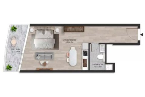 Купити квартиру в Al Marjan Island, Рас-эль-Хайма, ОАЕ 1 кімната, 47м2, № 704988 - фото 12