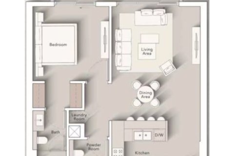 Apartment til salg i Al Jaddaf, Dubai, UAE 1 værelse, 40 kvm № 704986 - foto 7
