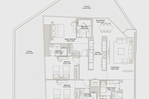 Appartement te koop in Downtown Jebel Ali, Dubai, VAE 1 kamer, 38 vr.m., nr 690102 - foto 12