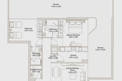 Appartement te koop in Downtown Jebel Ali, Dubai, VAE 1 kamer, 38 vr.m., nr 690102 - foto 11