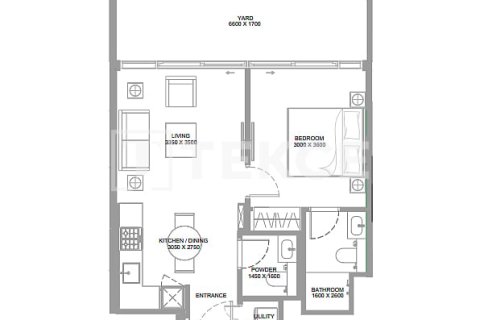 Apartemen di Umm Al Quwain, UEA 3 kamar tidur, 120 m2 nomor 661928 - foto 13