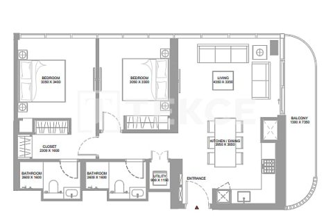 Apartemen di Umm Al Quwain, UEA 3 kamar tidur, 120 m2 nomor 661928 - foto 18