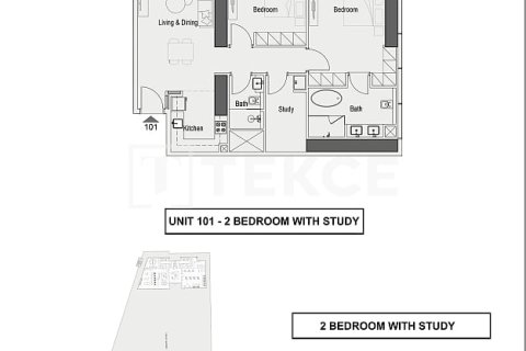 Appartement te koop in Dubai, VAE 2 slaapkamers, 105 vr.m., nr 652484 - foto 17