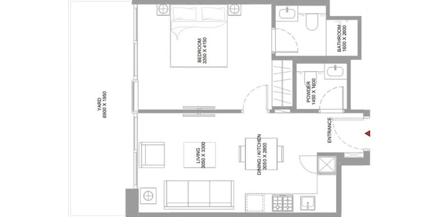 Apartman u Pristine Beach Residences u gradu Umm Al Quwain, UAE 1 spavaća soba, 61.72 m2 Br. 710562