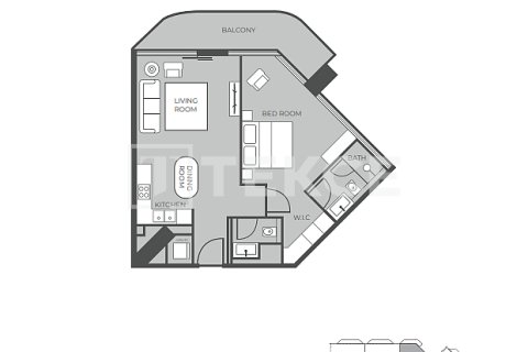 Appartamento in vendita a Dubai, EAU 1 camera da letto, 67 mq. № 668995 - foto 25