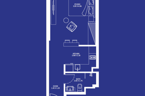 Byt v Jumeirah Village Circle, Dubai, SAE 1 pokoj, 35 m² Č.: 690235 - fotografie 9